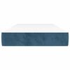 vidaXL Pocketveringmatras 90x220x20 cm fluweel donkerblauw