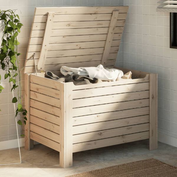 vidaXL Opbergbox met deksel RANA 80x49x54 cm massief grenenhout