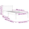 vidaXL Bedframe zonder matras massief grenenhout wasbruin 90x200 cm