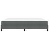 vidaXL Boxspringbed met matras Donkergrijs 200 x 200 cm Stof