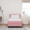 vidaXL Boxspringbed met matras Roze 100 x 200 cm Fluweel