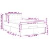 vidaXL Ottoman bed met matras 120x190 cm stof taupe