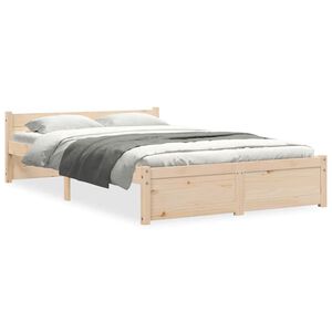 vidaXL Bedframe massief hout 120x190 cm