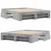 vidaXL Bedframe zonder matras 160x200 cm spaanplaat betongrijs