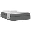 vidaXL Opbergbed met matras Donkergrijs 140 x 200 cm Polyester