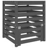 vidaXL Compostbak 63,5x63,5x77,5 cm massief grenenhout grijs
