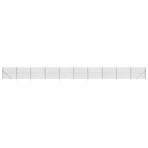 vidaXL Gaashek met grondankers 1,6x25 m antracietkleurig