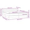vidaXL Boxspring met matrassen fluweel roze 180x210 cm