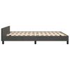 vidaXL Bedframe zonder matras 140x190 cm fluweel donkergrijs