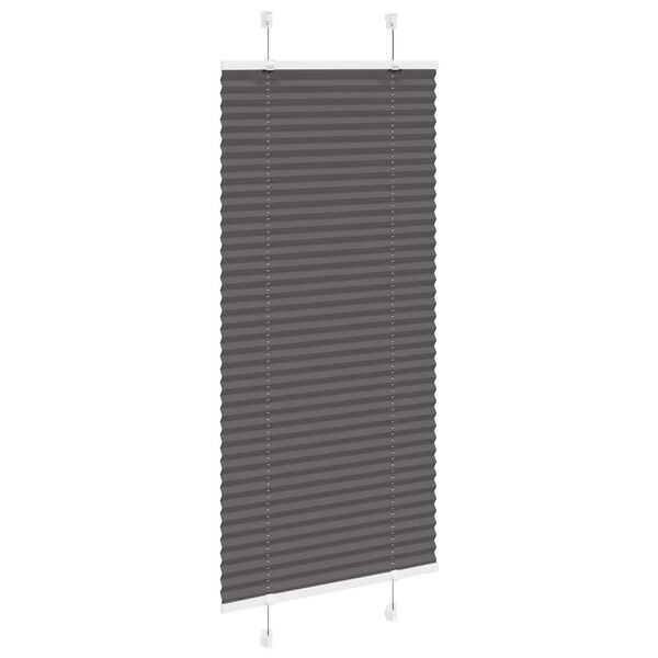 vidaXL Pliss&eacute; rolgordijn 60x150 cm stofbreedte 59,4 cm polyester zwart