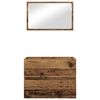vidaXL Badkamermeubelset 2 pcs Oud Hout 57 x 37 x 45 cm Bewerkt hout