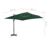 vidaXL Zweefparasol met aluminium paal 400x300 cm groen