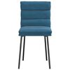 vidaXL Eetkamerstoelen 4 st fluweel blauw