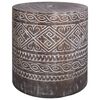 vidaXL Parasolvoet 23 kg Wit gewassen Massief Hout Cilindrisch
