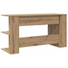 vidaXL Bureau artisanaal eikenkleurig 140 x 50 x 75 cm Bewerkt hout