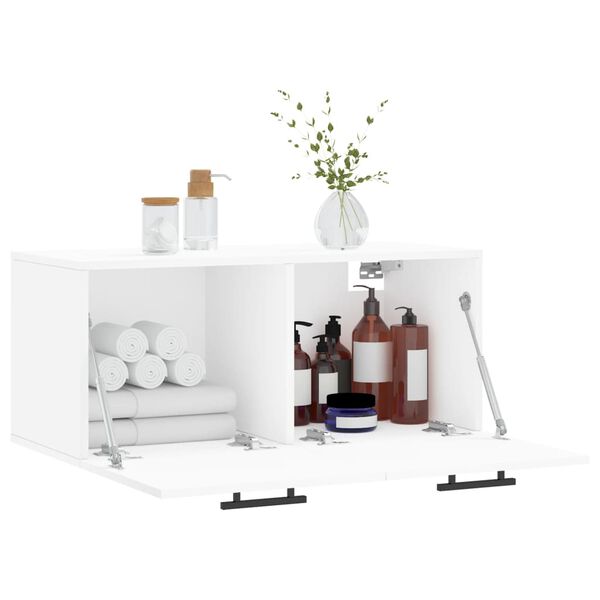 vidaXL Wandkast 80x36,5x35 cm bewerkt hout wit