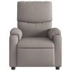 vidaXL Fauteuil verstelbaar stof taupe