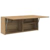 vidaXL Badkamerwandkast 100x25x40cm bewerkt hout artisanaal eikenkleur