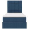 vidaXL Opslag bed met matras met matras Blauw 100 x 200 cm Polyester