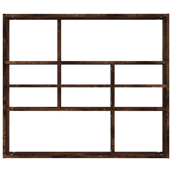 vidaXL Wandschap 90x16x78 cm bewerkt hout gerookt eikenkleurig