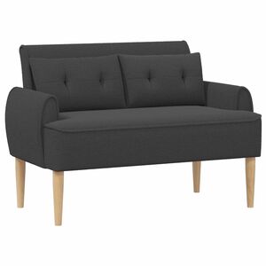vidaXL Loungebank met knopencomfort Donkergrijs 117 x 67 x 77 cm