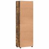 vidaXL Hoge kast FLORIN Gerookt eiken 60 x 35 x 182 cm Bewerkt hout