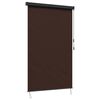 vidaXL Rolgordijn Bruin 100 x 250 cm Stof en Aluminium