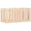 vidaXL Plantenbak verhoogd met hekontwerp 100x50x50 cm grenenhout