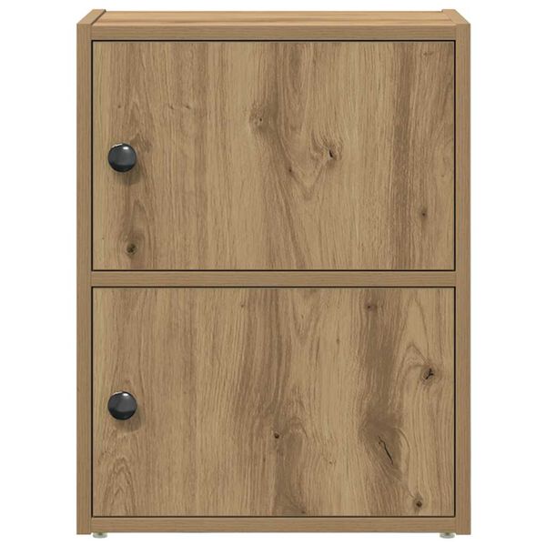 vidaXL Boekenkast 40x24x52 cm bewerkt hout artisanaal eikenkleurig