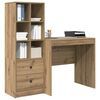 vidaXL Bureau met lade 2 pcs Artisan Eiken