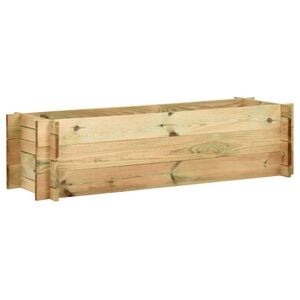 vidaXL Plantenbak 120 cm ge&iuml;mpregneerd grenenhout
