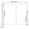 vidaXL Windscherm uittrekbaar 160x600 cm antraciet