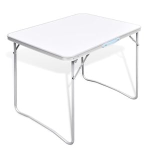 Campingtafel inklapbaar met metalen frame 80 x 60 cm