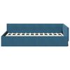 vidaXL Hoekbedframe met hoofdeinde Blauw 80 cm x 200 cm Fluweel