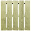 vidaXL 24 st Terrastegels 50x50 cm hout groen