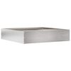 vidaXL Tuinrand Zilver 60 x 60 x 13 cm Roestvrij staal
