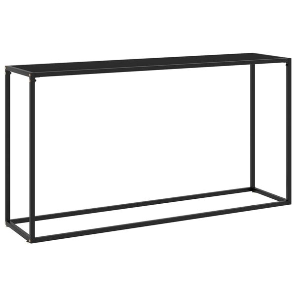 vidaXL Wandtafel 140x35x75 cm gehard glas zwart