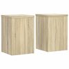 vidaXL Plantenstandaards 2 st 25x25x35 cm bewerkt hout sonoma eiken