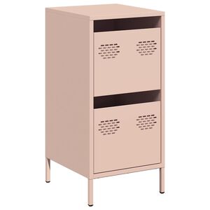 vidaXL Dressoir 35x39x73,5 cm koudgewalst staal roze