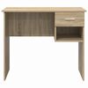 vidaXL Bureau met lade Sonoma Eiken 90 x 49 x 75 cm Bewerkt hout