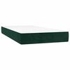vidaXL Boxspring met matras fluweel donkergroen 90x190 cm