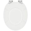 vidaXL Toiletbril met soft-closedeksel 2 st MDF wit