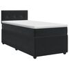 vidaXL Boxspringbed met matras Zwart 80 x 200 cm Fluweel