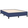 vidaXL Boxspring met matras stof blauw 140x190 cm