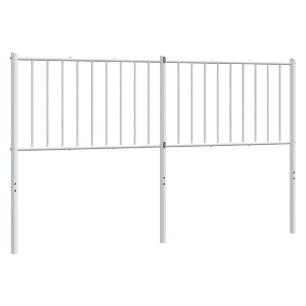 vidaXL Hoofdbord 150 cm metaal wit