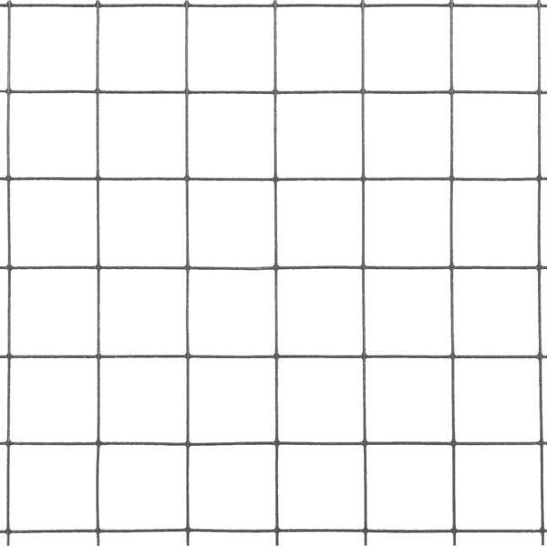 vidaXL Kippengaas 25x1,5 m staal met PVC coating grijs