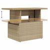 vidaXL 5-delige Loungeset met kussens poly rattan beige