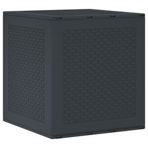 vidaXL Opbergbox met opslag Antraciet 55 x 53 x 57 cm Polypropyleen