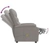 vidaXL Massagestoel stof taupe