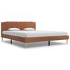 vidaXL Bedframe stof bruin 150x200 cm